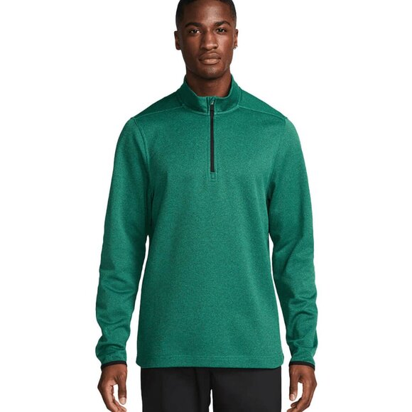 Nike Men's Neptune Green/Black Therma-FIT Victory Half-Zip SKU: DN1947-370 - Picture 1 of 6